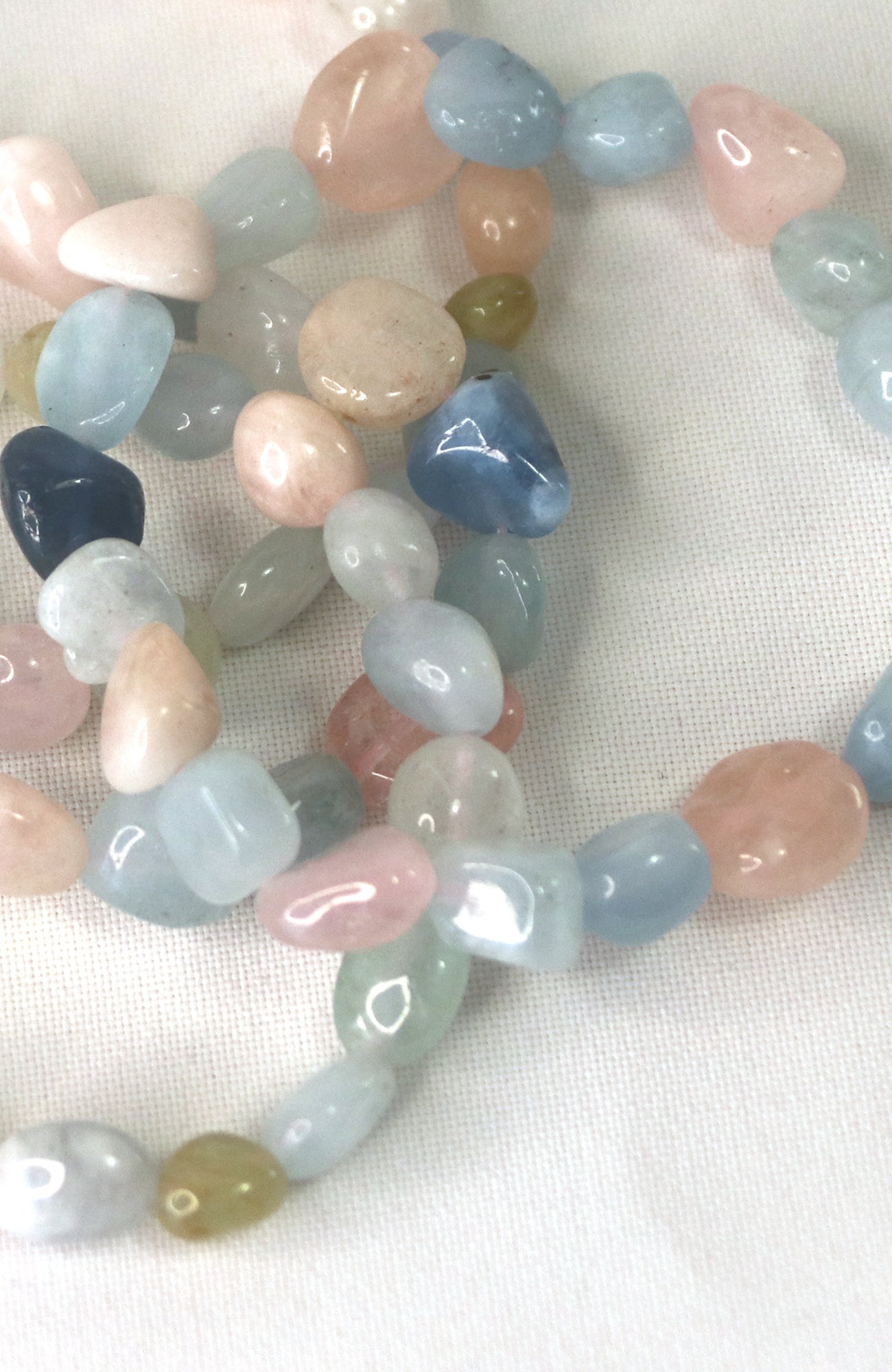 Morganite Nugget 8-10mm (High Grade) Bracelet 497